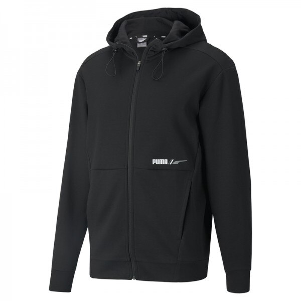 Bluza Puma rad cal fz hoodie dk 589388-01, Barbati, XS INTL, Negru
