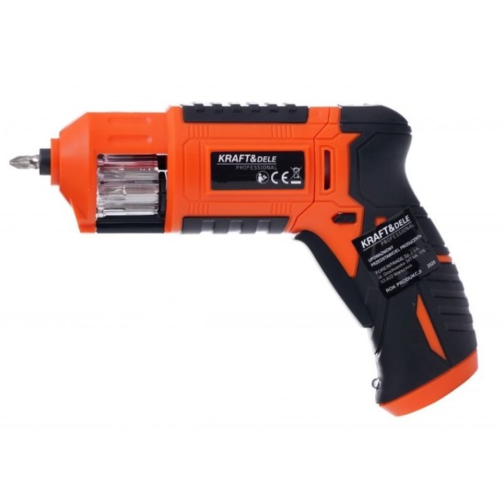 Masina, Aparat de gaurit, insurubat, Bormasina Autofiletanta cu baterii acumulator 1300mAh + biti (KD1574)