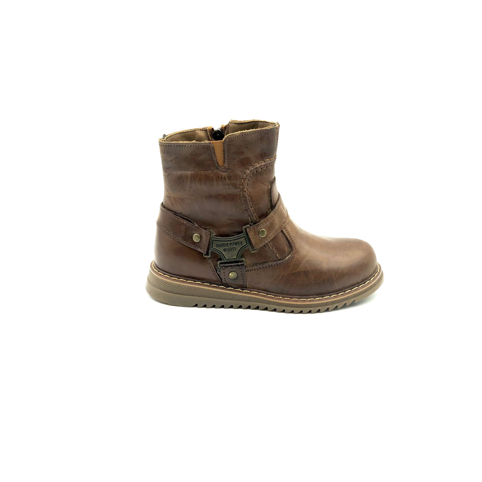Cizme copii Sibel Bebe EVO969, ortopedice, piele naturala,, Maro