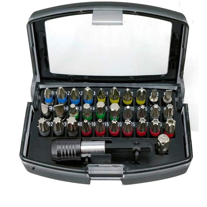Set biti cu adaptor, Kraft&Dele, 25 mm, 32 piese
