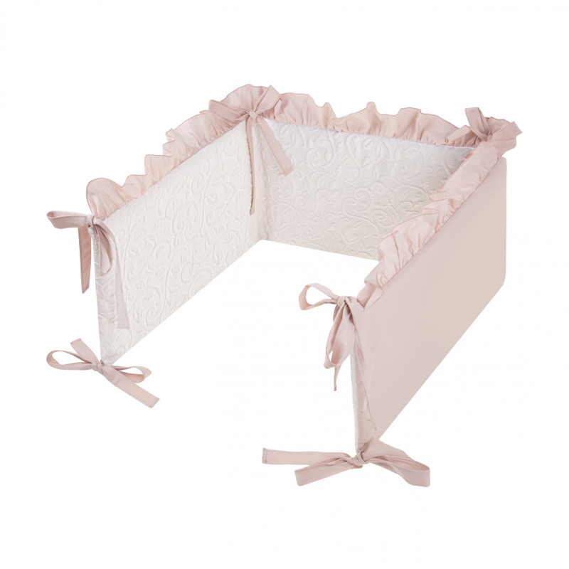 Protectie laterala pentru patut 180 x 30 cm Belisima Bella P02-0459, Roz