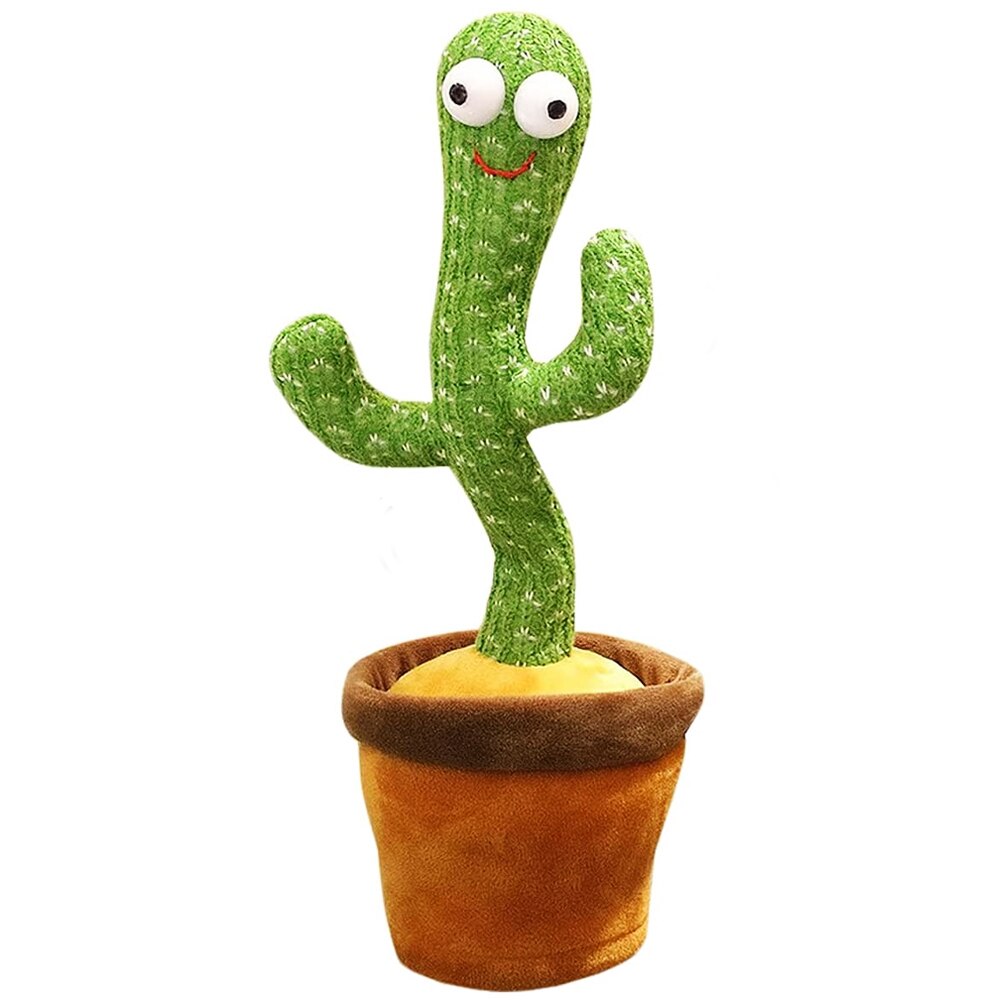 Jucarie Cactus Dansator Zenuk® - Cablu USB, Acumulator, Danseaza, Imita, Canta, Educativ, Verde