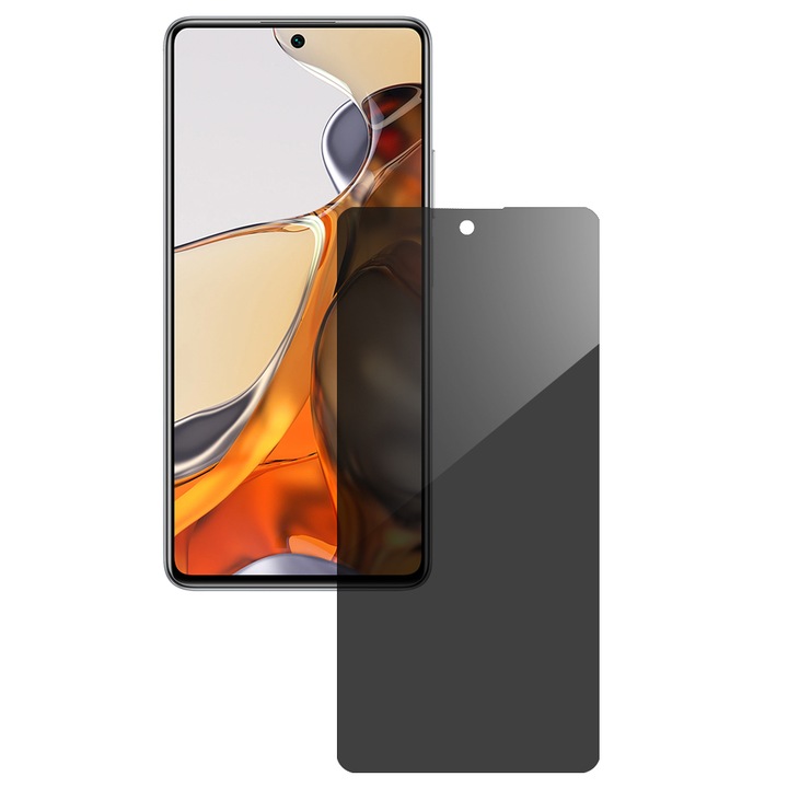 Протектор SILKASE privacy film за Xiaomi Mi 11T, Защита на екрана, Силикон