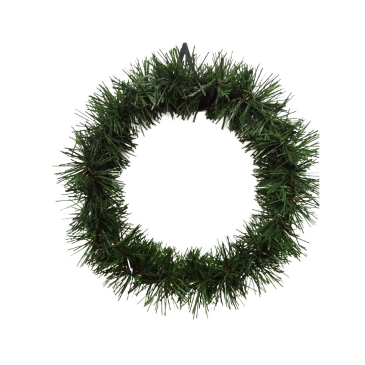 Венец от изкуствена ела кръг, 30см