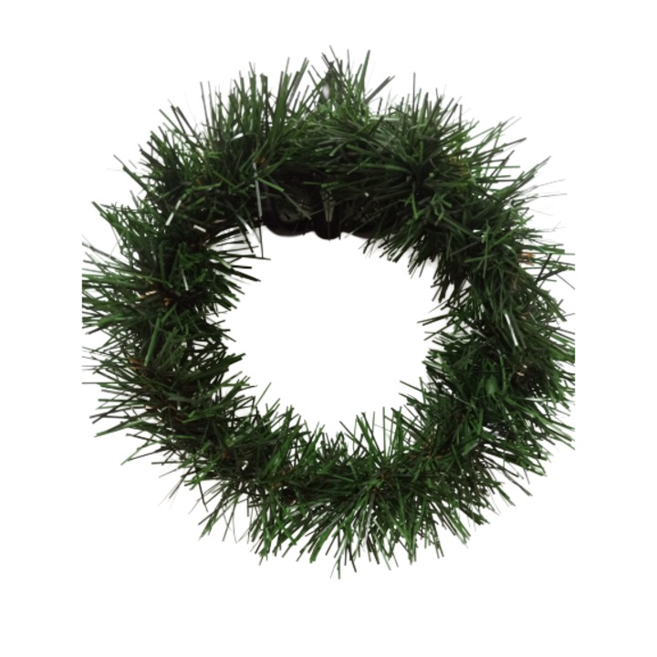 Венец от изкуствена ела, 20 см, Кръг