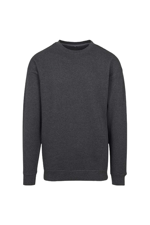 Bluza pentru barbati BuildYourBrand, Bumbac, Gri inchis