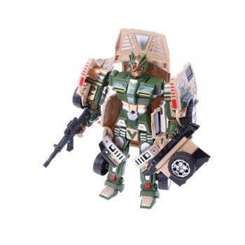 Transformers 20 CM Robot de Jucarie, Car Off-Road Army cu Lumini si Sunete, 25.5 x 22 x 8.5 cm, Multicolor Transformers 20 CM Robot de Jucarie, Car Off-Road Army cu Lumini si Sunete, 25.5 x 22 x 8.5 cm, Multicolor