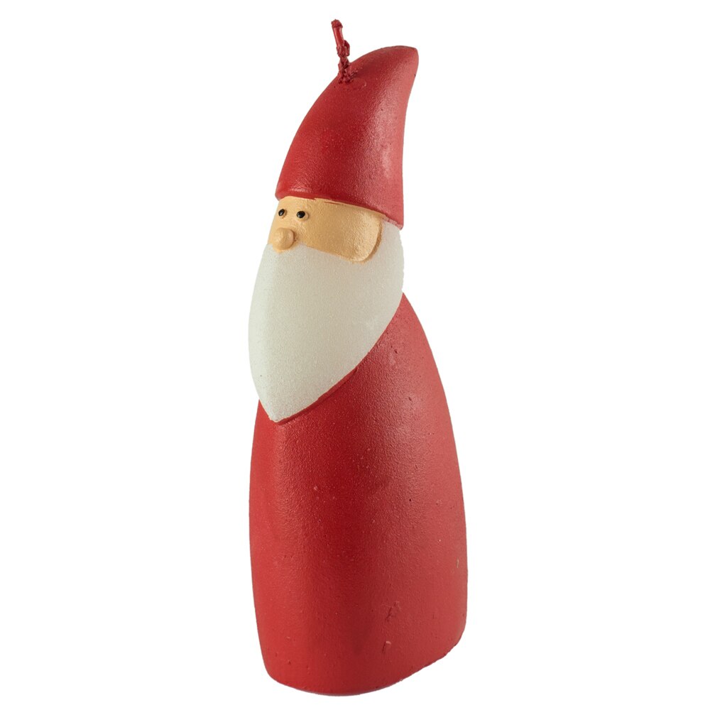 Lumanare Holly, Mos Craciun, rosu, 13 x 6 cm