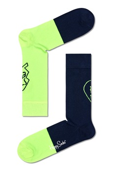 Happy Socks, Set de sosete lungi unisex - 2 perechi, Bleumarin inchis/Verde menta Happy Socks, Set de sosete lungi unisex - 2 perechi, Bleumarin inchis/Verde menta
