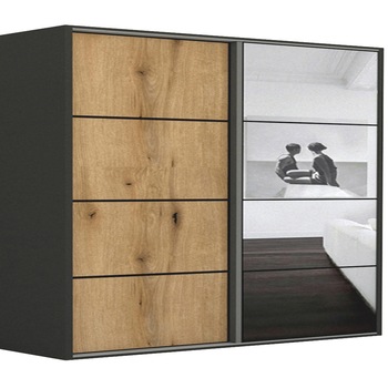 Dressing Genarom LEX A, Stejar Wotan / Oglinda L, 261 x 240 x 66 cm Dressing Genarom LEX A, Stejar Wotan / Oglinda L, 261 x 240 x 66 cm