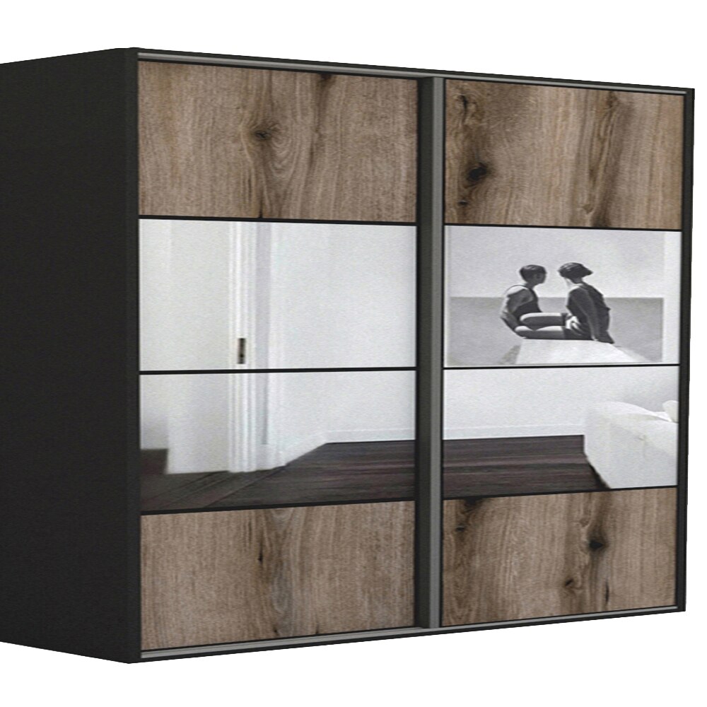 Dressing Genarom LEX A, Stejar Monastery / Oglinda M, 261 x 240 x 66 cm