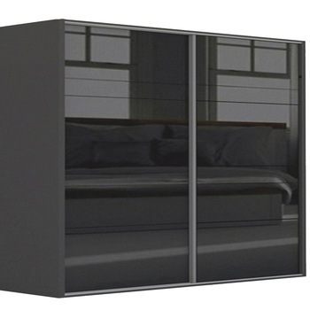 Dressing, Genarom LEX C, Negru Lucios, 261 x 240 x 66 cm Dressing, Genarom LEX C, Negru Lucios, 261 x 240 x 66 cm