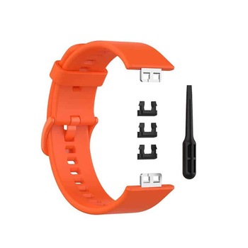 Curea Bratara Edman pentru Huawei Watch Fit, siliconica, Portocaliu Curea Bratara Edman pentru Huawei Watch Fit, siliconica, Portocaliu