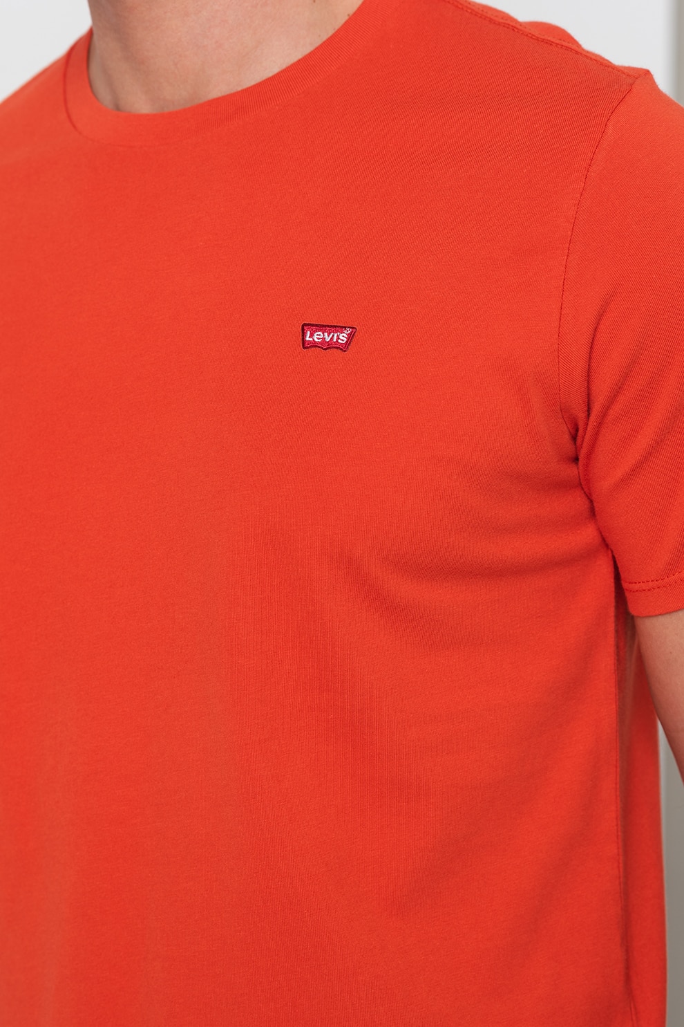 Levi's, Тениска с лого, Керемидено червено, S - eMAG.bg