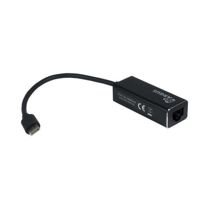 Inter-Tech Argus IT-811 Gigabit hálózati adapter fekete