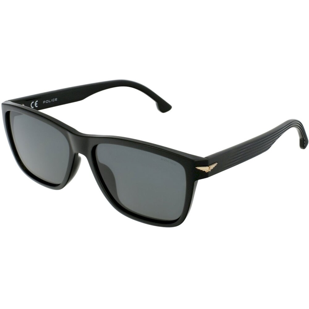 Ochelari de soare pentru barbati Police SPLB38E Z42P, polarizati, Negru, 56 mm