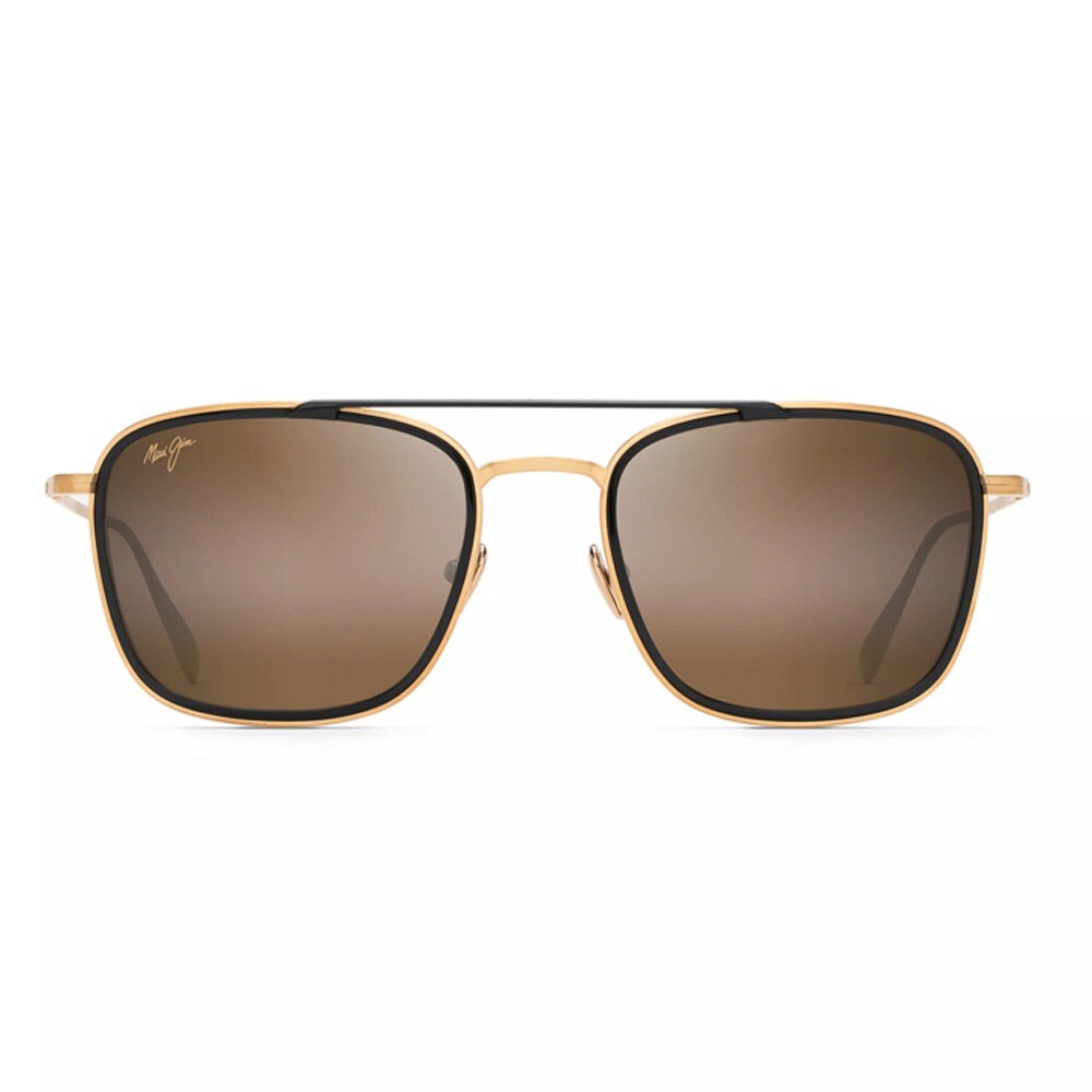 Ochelari de soare unisex Maui Jim FOLLOWING SEAS H555 16M, polarizati, Auriu, 53 mm
