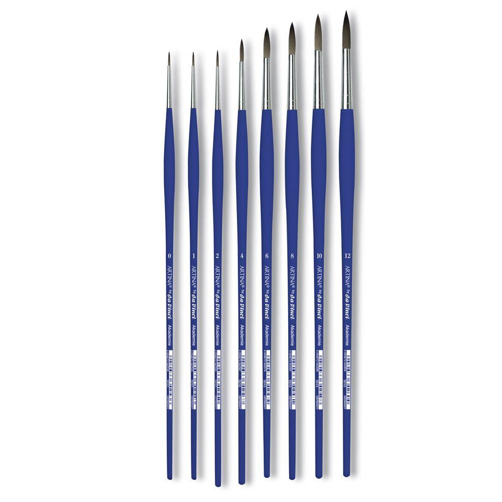 Pensula Artina, Da Vinci, Rotunda, Numar 1, 1 buc, Multicolor