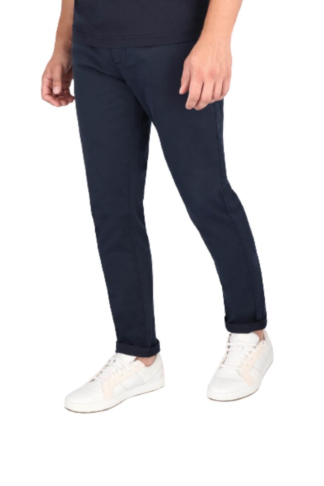 Pantaloni chino de barbati, 34-32, Bleumarin