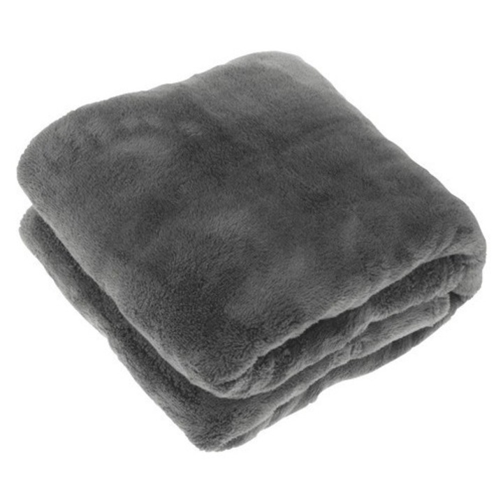 Уникално одеяло Living Justin, сиво, мека материя, 150x200 см