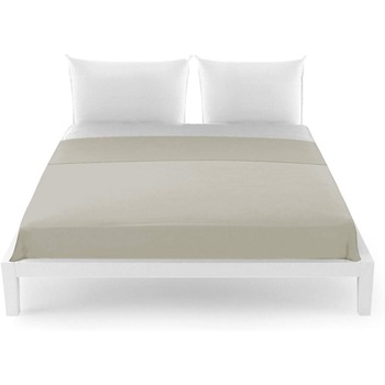 Cearceaf Sophie Pentru Deasupra, Model Cool, 100% Bumbac, 240 x 275 cm, Bej Cearceaf Sophie Pentru Deasupra, Model Cool, 100% Bumbac, 240 x 275 cm, Bej