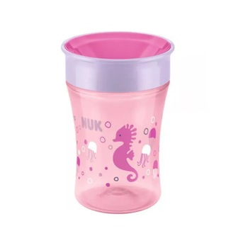 Cana anti curgere 230 ml Nuk Magic Cup 255248R, Roz 8+ luni Cana anti curgere 230 ml Nuk Magic Cup 255248R, Roz 8+ luni