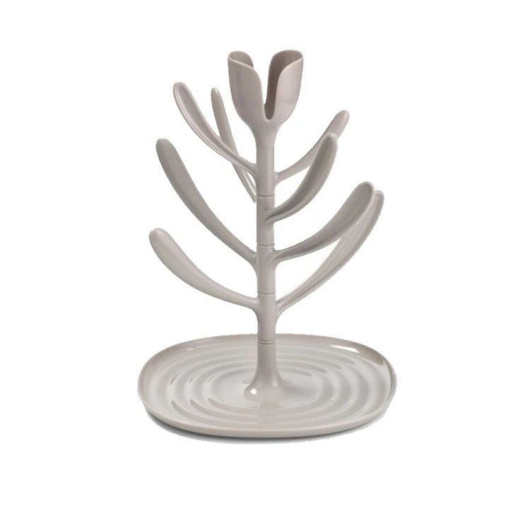 Suport pentru uscarea biberoanelor si accesoriilor BabyOno 1072, Gri 0+ luni