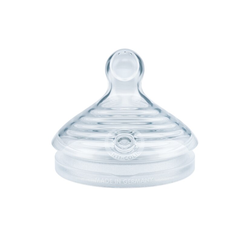 Set 2 tetine din silicon S Nuk Nature Sense 721308, Transparent 6-18 luni