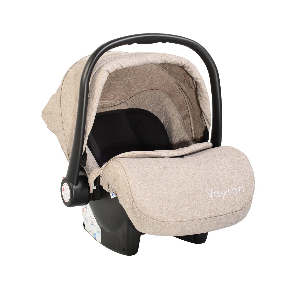 Cosulet auto Moni Veyron omologat R44/04, 0-13 kg cu husa de picioruse, Bej