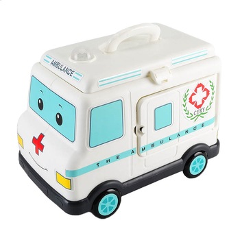 Trusa dentist ambulanta Dr. Smiles AKU® , cu lumini si sunete, 18 accesorii pentru jocuri de rol, jucarie educativa, alb/albastru, +3 ani, AK6527 Trusa dentist ambulanta Dr. Smiles AKU® , cu lumini si sunete, 18 accesorii pentru jocuri de rol, jucarie educativa, alb/albastru, +3 ani, AK6527