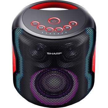 Sistem audio portabil Sharp PS-919, 2.1, 130W, IPX5, Bluetooth, Negru Sistem audio portabil Sharp PS-919, 2.1, 130W, IPX5, Bluetooth, Negru