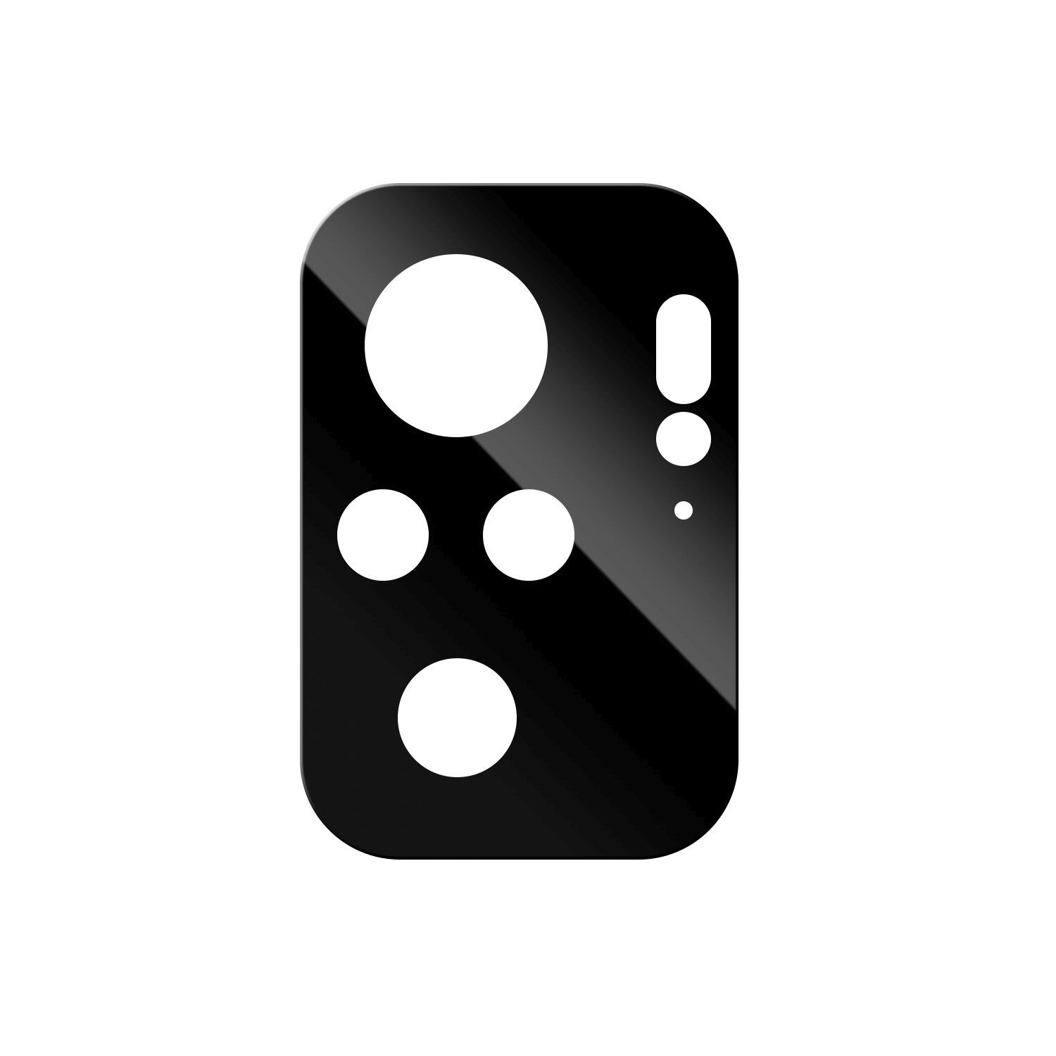 Protectie camera spate pentru Xiaomi Redmi Note 10/Note 10S, Fixed, Sticla, Negru