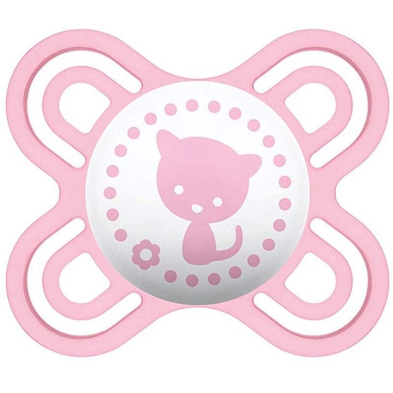 Suzeta anatomica din silicon MAM Perfect Start AP001R, Roz 0-2 luni