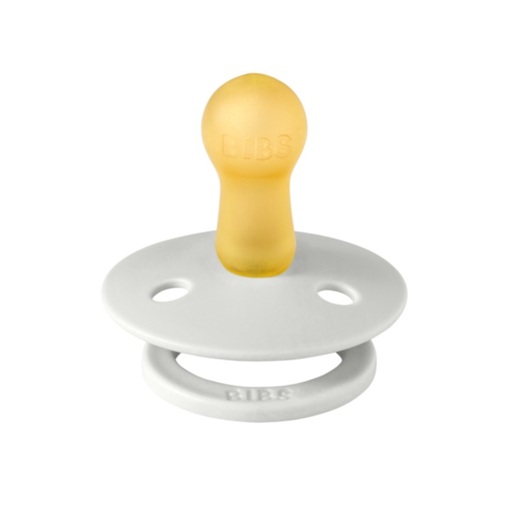 Suzeta pentru bebelusi BIBS Colour Latex, cu tetina rotunda, 6 luni + Haze