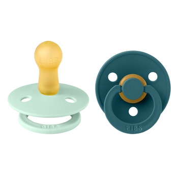 Pachet 2 suzete BIBS Colour, Nordic Mint - Forest Lake, 0-6 luni Pachet 2 suzete BIBS Colour, Nordic Mint - Forest Lake, 0-6 luni
