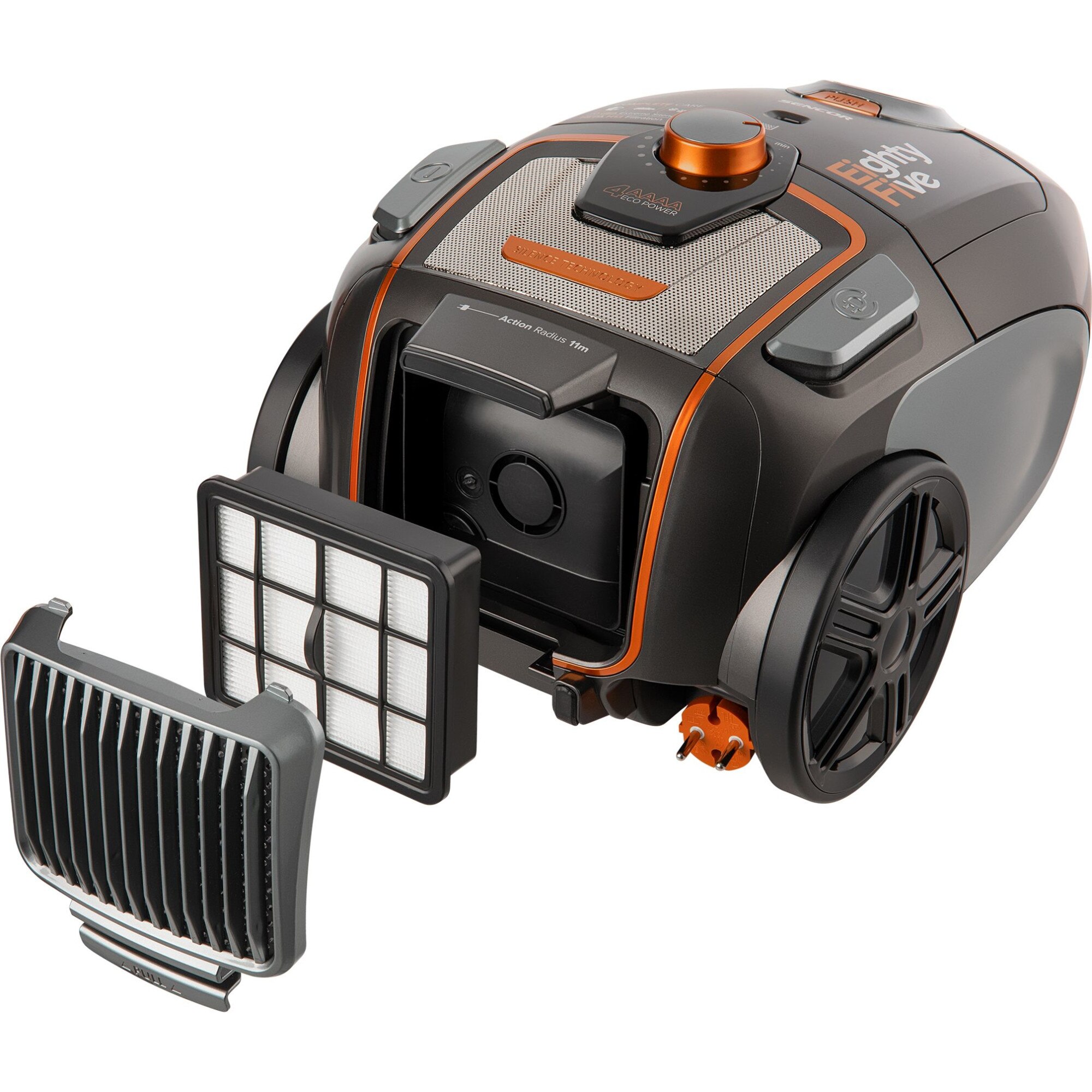 Aspirator cu sac Sencor SVC 8505TI, 700 W, 3 l, Negru
