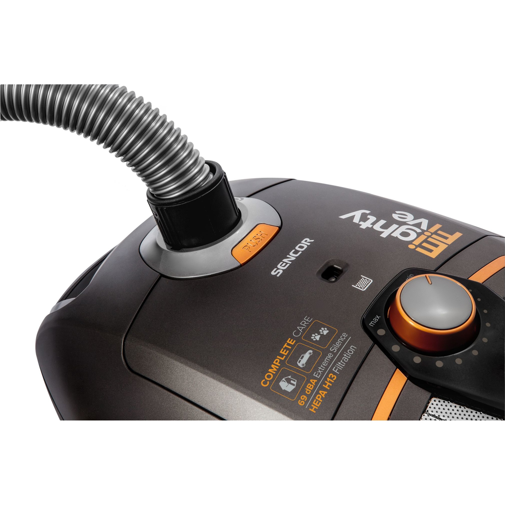Aspirator cu sac Sencor SVC 8505TI, 700 W, 3 l, Negru