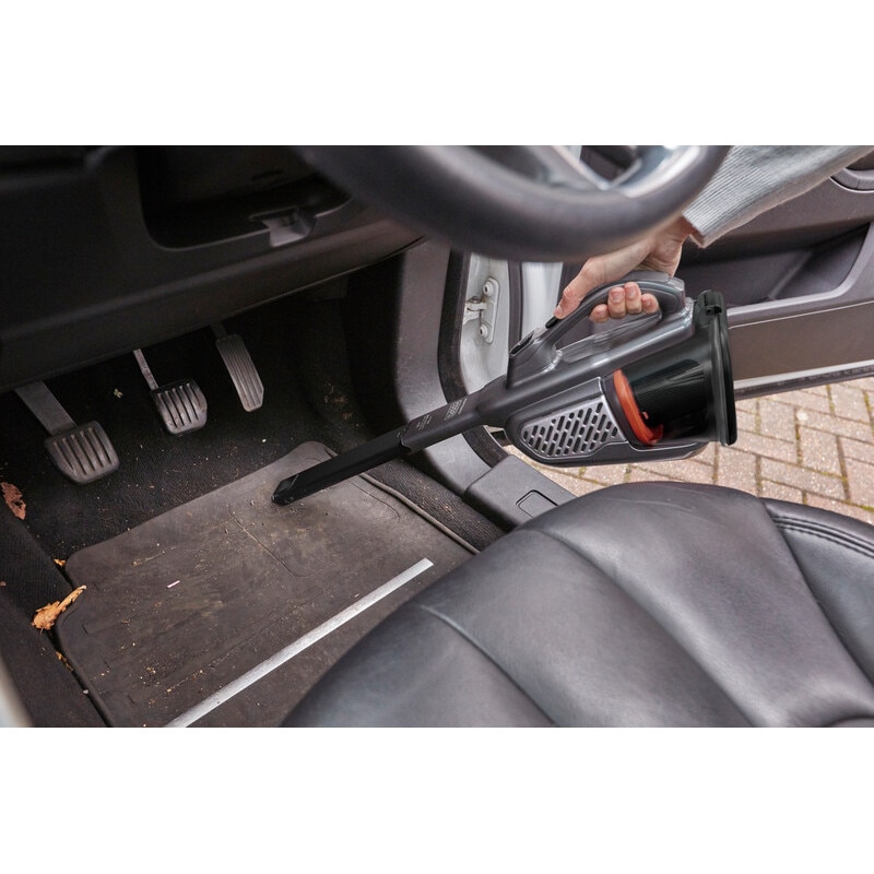 Aspirator Black Decker BHHV520JF-QW cu acumulator 18V, 2.0Ah, 2 trepte de putere, sistem de filtrare cu Cyclonic Action in 3 trepte