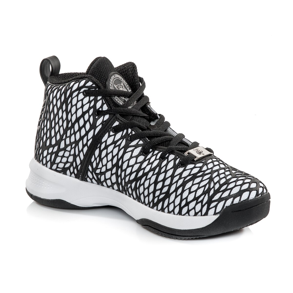 Pantofi sport dama, Philipp Plein, sintetic, alb/negru