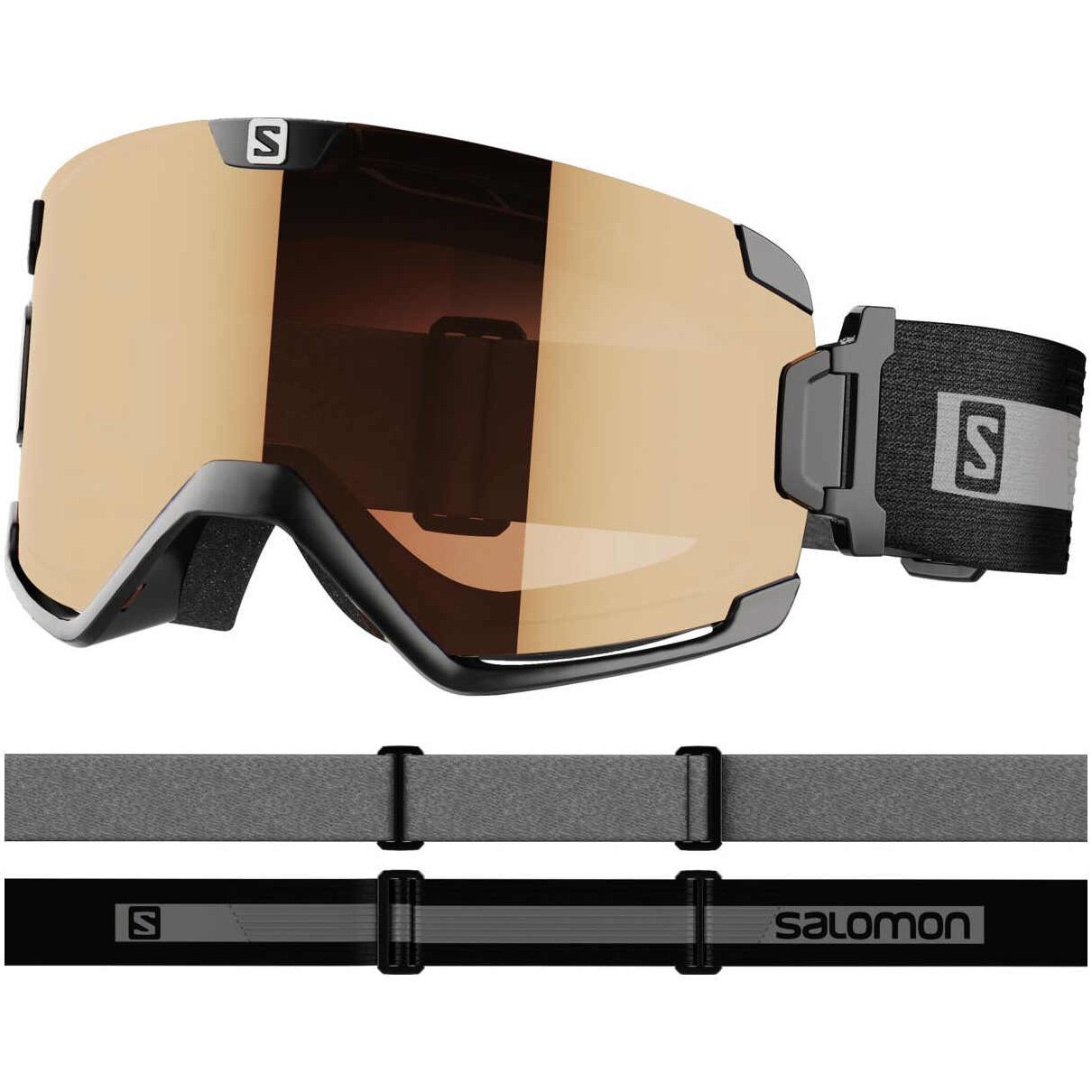 Ochelari ski Salomon COSMIC FLASH, negru
