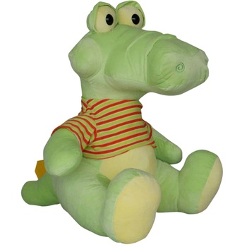 Jucarie de plus, Crocodil cu tricou, 30 cm Jucarie de plus, Crocodil cu tricou, 30 cm