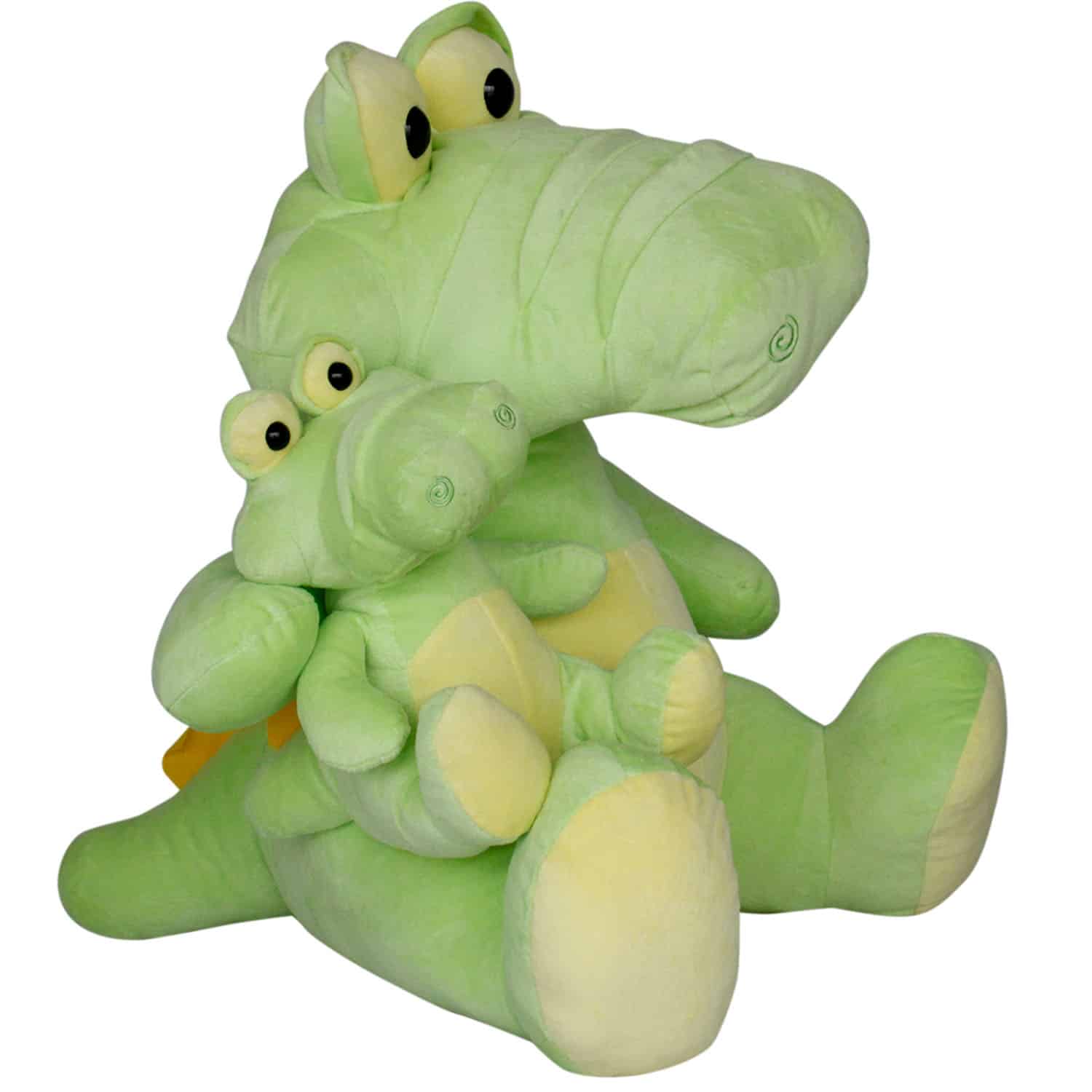 Jucarie de plus, Crocodil cu pui, 30 cm