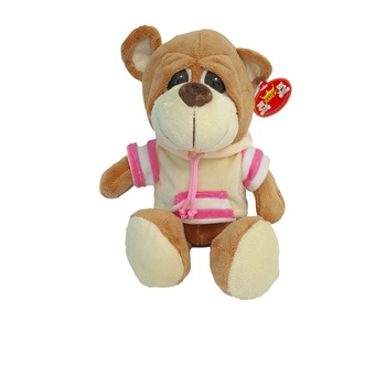 Ursulet de plus cu jacheta, AMEK, 23 cm Ursulet de plus cu jacheta, AMEK, 23 cm