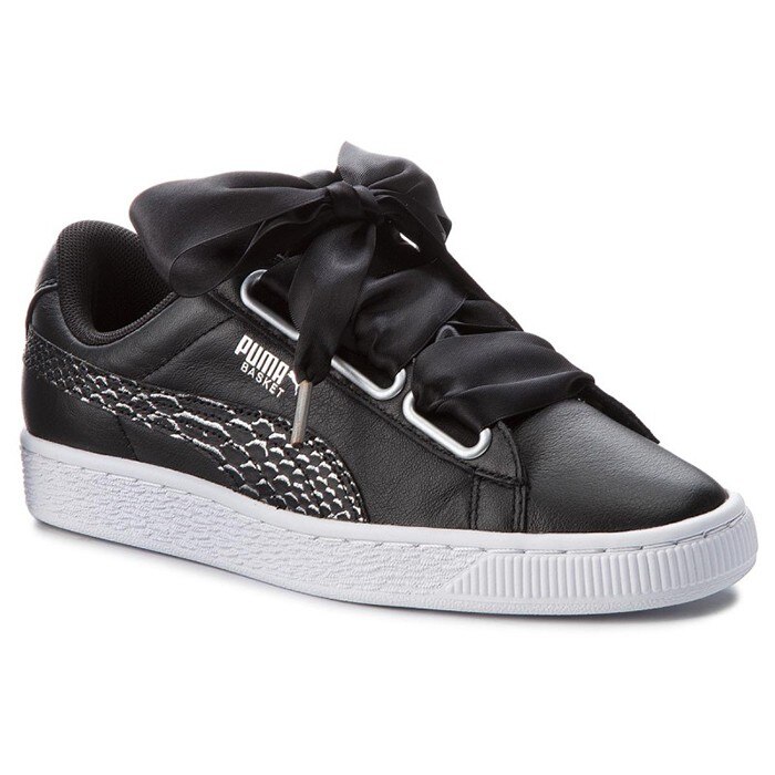 Tenisi dama Puma Basket Heart Oceanaire Black, Negru
