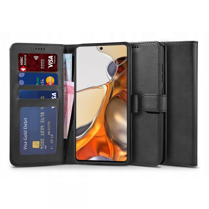 TECH-PROTECT Wallet 2, Xiaomi 11T 5G / 11T Pro 5G , tok, Black