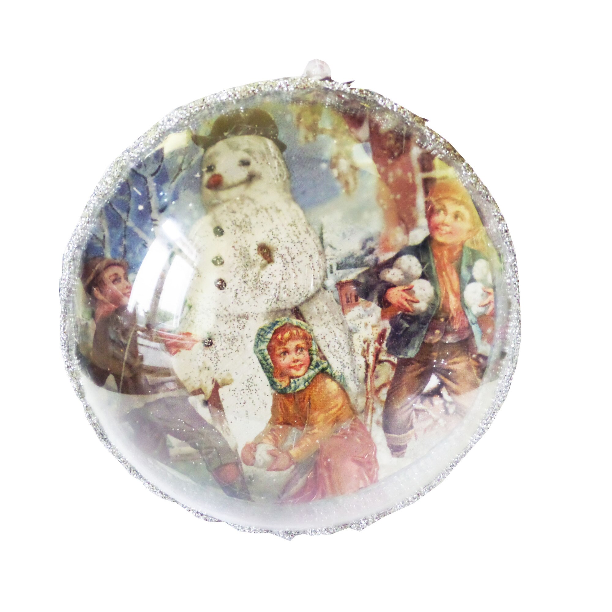 Glob de Craciun 14 cm Fericire de Odinioara Copiii se Bulgaresc