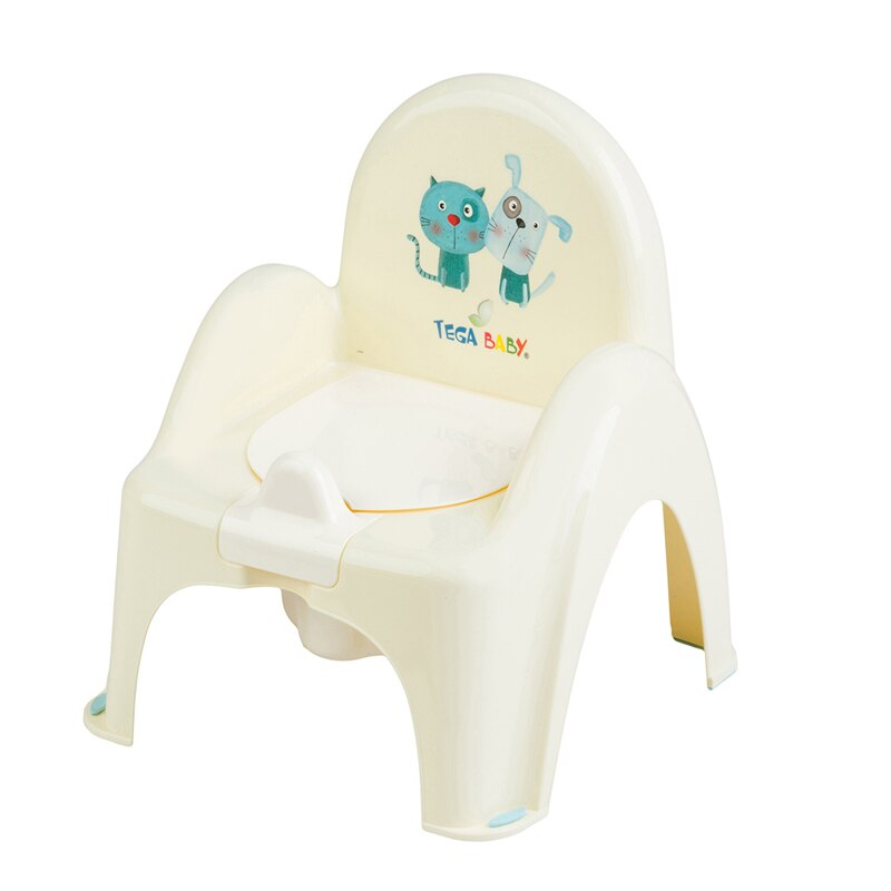 Olita antiderapanta tip scaunel Tega Baby Dog & Cat PK-007-102, Crem