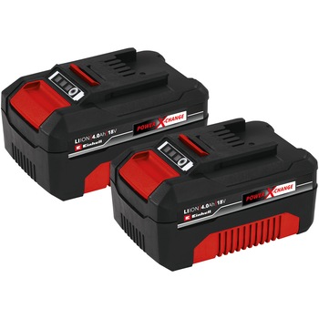 Pachet 2 acumulatori Einhell PXC-Twinpack 4511489, 18 V, 4.0 Ah 900 W putere maxima, Power X-Change Pachet 2 acumulatori Einhell PXC-Twinpack 4511489, 18 V, 4.0 Ah 900 W putere maxima, Power X-Change