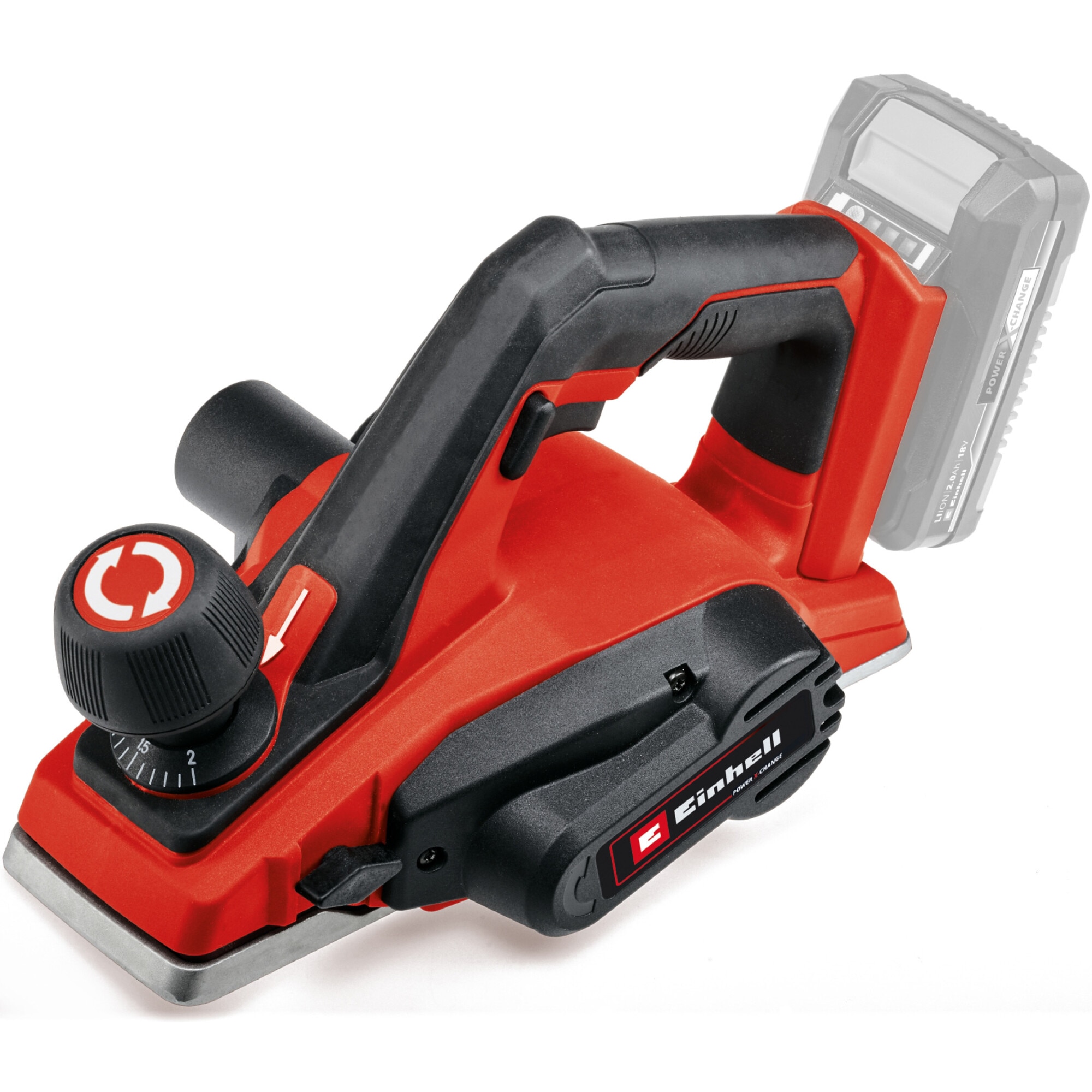 Masina de rindeluit/rindea pe acumulator Einhell PXC TE-PL 18/82 Li - Solo,18 V, latime rindeluire 82 mm, adancime rindeluire 2 mm,fara acumulator si incarcator in setul de livrare