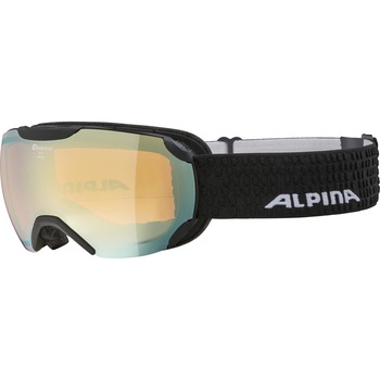 Ochelari ski Alpina Pheos S HM, Black Matt/Mirror Gold, marime M, lentila S2 Ochelari ski Alpina Pheos S HM, Black Matt/Mirror Gold, marime M, lentila S2